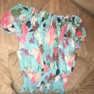 Off the shoulder tube top